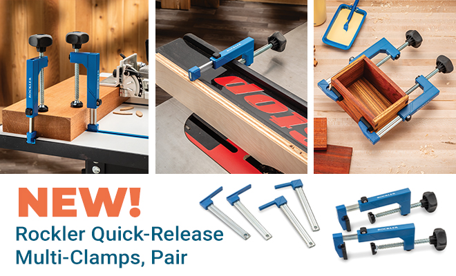 New Rockler Quick-Release Multi-Clamps