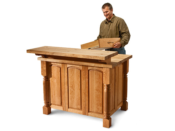 Installing drawers in kitchen island