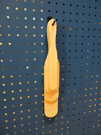 Example kitchen spurtles made with Woodworker's Journal templates