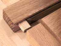 Door frame joined by loose tenon