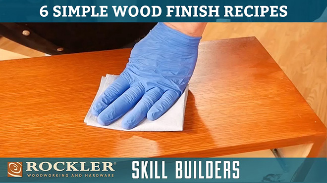 Wiping on a simple wood finish