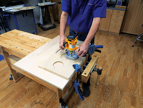 Routing game board parts with router