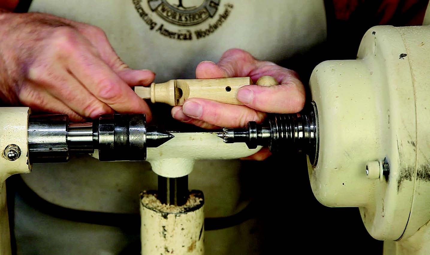 Providing extra length in the fipple, as noted in the caption above, allows you to adjust it to get optimum tone out of your whistle. The diameter should be a tight slide fit with the bore.